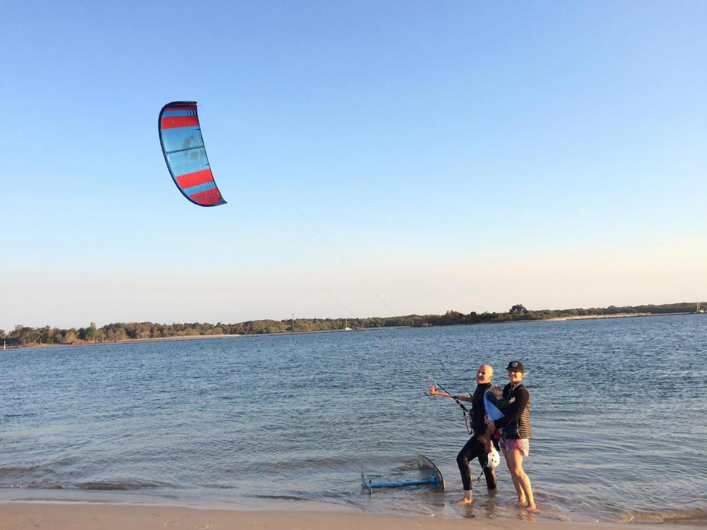 Trainer Kite Evening - Lennox Head - Earth Kitesurfing